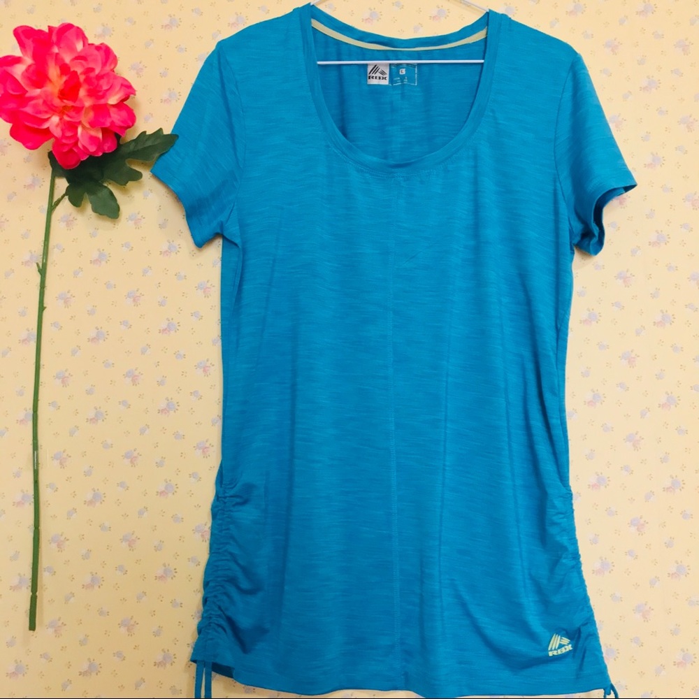 RBX Teal Scoopneck Activewear size L